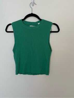 Only Ribbed Sleeveless Tank Top - Green